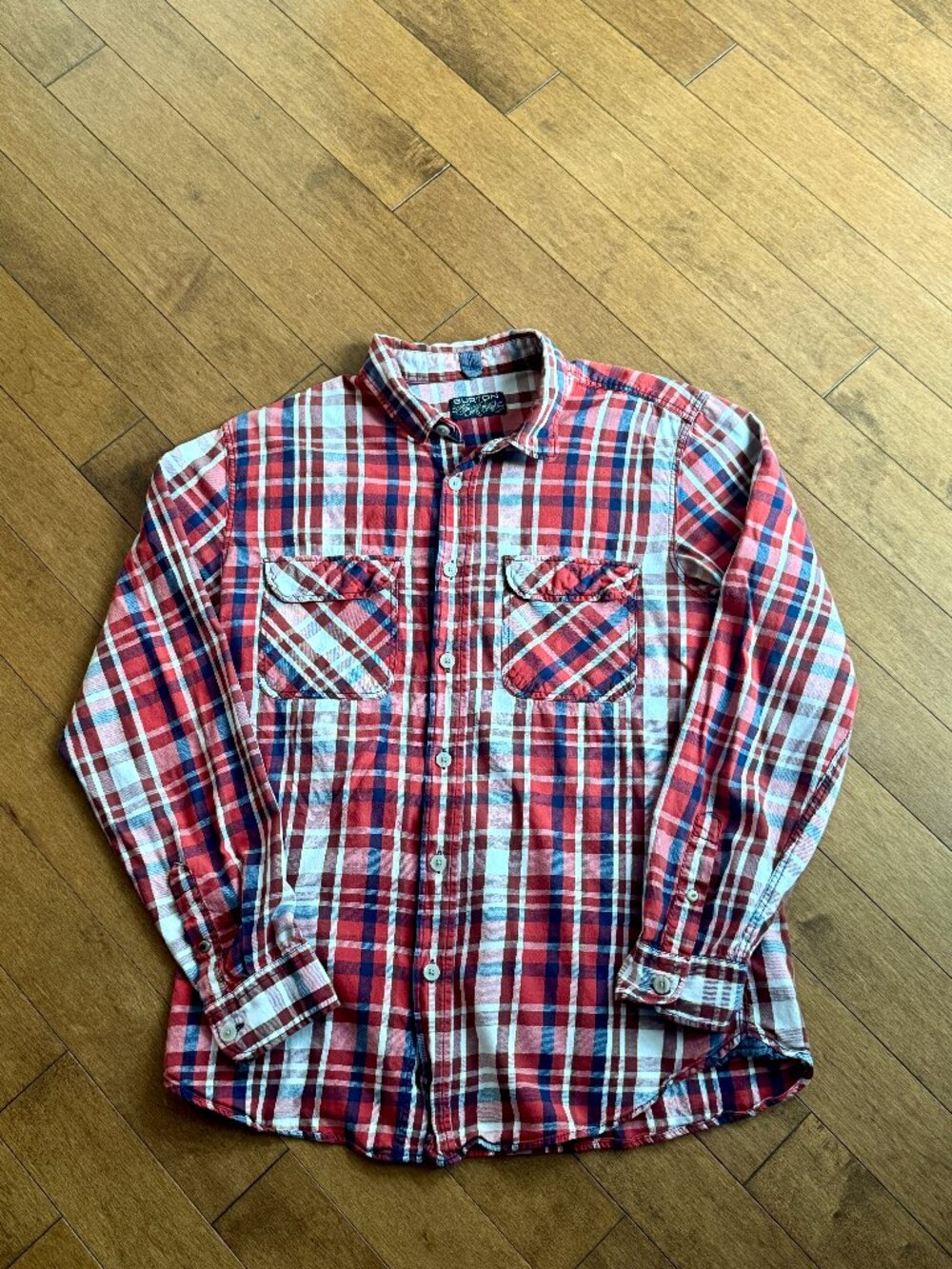 Burton Snowboards Plaid Flannel Shirt - Men's Large